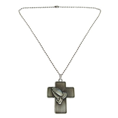 Jesus Christ Cross Silver Metal Pendant